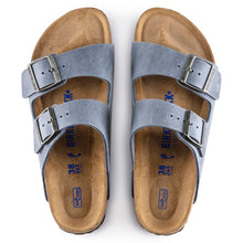 Load image into Gallery viewer, Arizona Soft Footbed Dusty Blue Oiled Leather