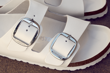 Load image into Gallery viewer, Arizona Big Buckle White Leather
