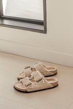 Load image into Gallery viewer, Arizona Shearling Taupe Suede