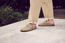 Load image into Gallery viewer, Boston Braided Taupe Suede