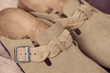 Load image into Gallery viewer, Boston Braided Taupe Suede