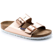 Load image into Gallery viewer, Arizona Soft Footbed Metallic Copper Leather