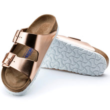 Load image into Gallery viewer, Arizona Soft Footbed Metallic Copper Leather
