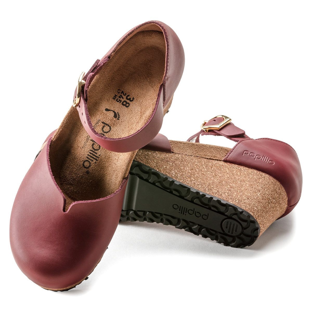 美品　BIRKENSTOCK Papillio Mary 37 Birkenstock Mary - Birkenstock Cognac