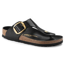 Load image into Gallery viewer, Gizeh Big Buckle High Shine Black Leather