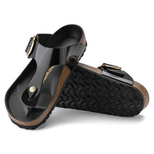 Load image into Gallery viewer, Gizeh Big Buckle High Shine Black Leather