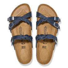 Load image into Gallery viewer, Franca Braided Navy Oiled Leather