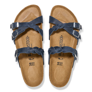 Franca Braided Navy Oiled Leather