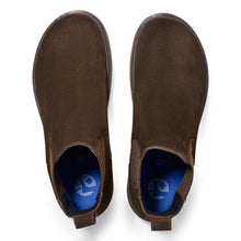 Load image into Gallery viewer, Highwood Women&#39;s Deep Blue Footbed Mocha Suede