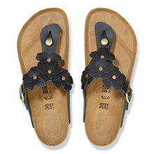 Load image into Gallery viewer, Gizeh Flowers Black Leather