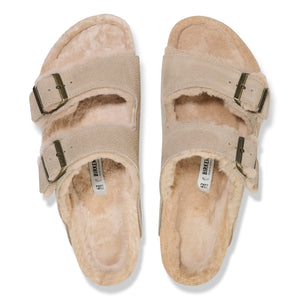Arizona Shearling Taupe Suede