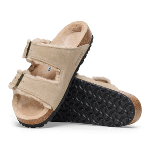 Arizona Shearling Taupe Suede