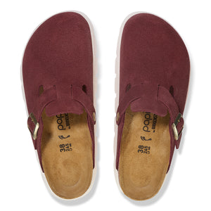 Boston Chunky Berry Crush Suede Leather