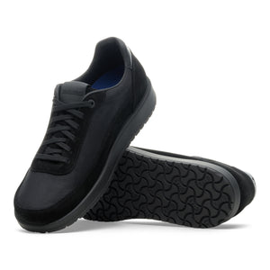 Honnef City Black Leather-Textile