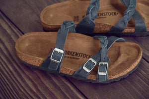 Franca Braided Navy Oiled Leather