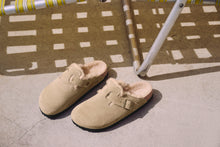 Load image into Gallery viewer, Boston Shearling Taupe Suede