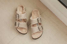 Load image into Gallery viewer, Arizona Shearling Taupe Suede