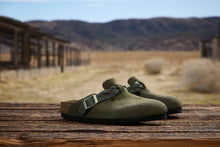 Load image into Gallery viewer, Boston Braided Thyme Suede Leather