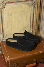Load image into Gallery viewer, Naples Wrapped Black Suede Leather