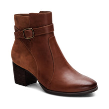 Load image into Gallery viewer, Rebecca Cognac Heel Boot