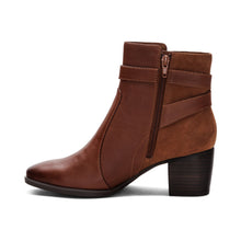 Load image into Gallery viewer, Rebecca Cognac Heel Boot