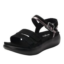 Load image into Gallery viewer, Blinda Black Sandal