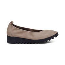 Load image into Gallery viewer, Brianna Taupe Ballet Flat