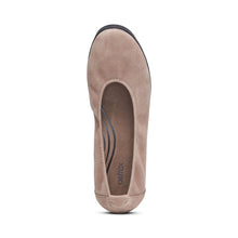 Load image into Gallery viewer, Brianna Taupe Ballet Flat