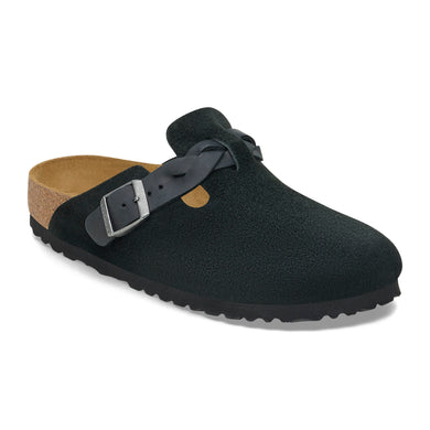 Boston Braided Black Suede