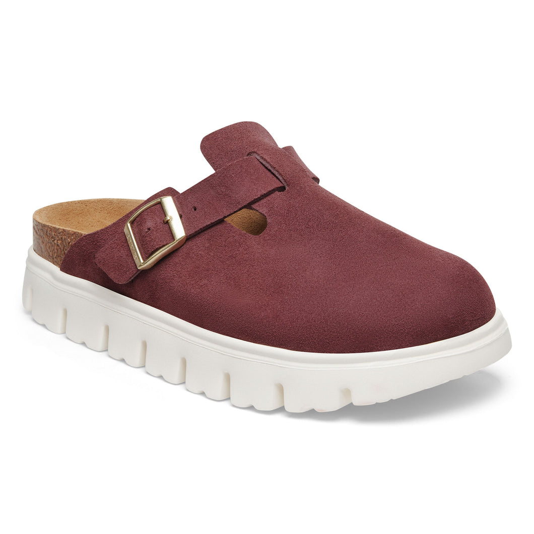 Boston Chunky Berry Crush Suede Leather