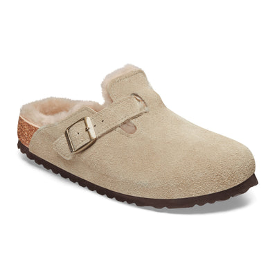 Boston Shearling Taupe Suede