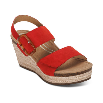 Ashley Poppy Wedge