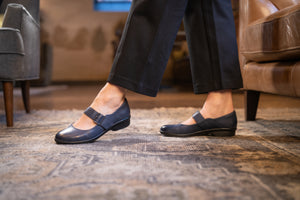 Collette Navy Burnished
