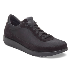 Honnef City Black Leather-Textile