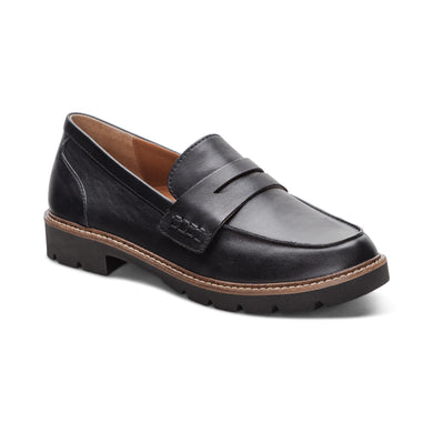 Collette Smooth Black Loafer