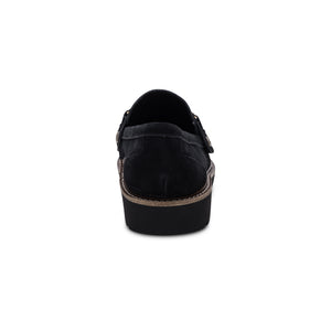 Collette Black Suede Loafer