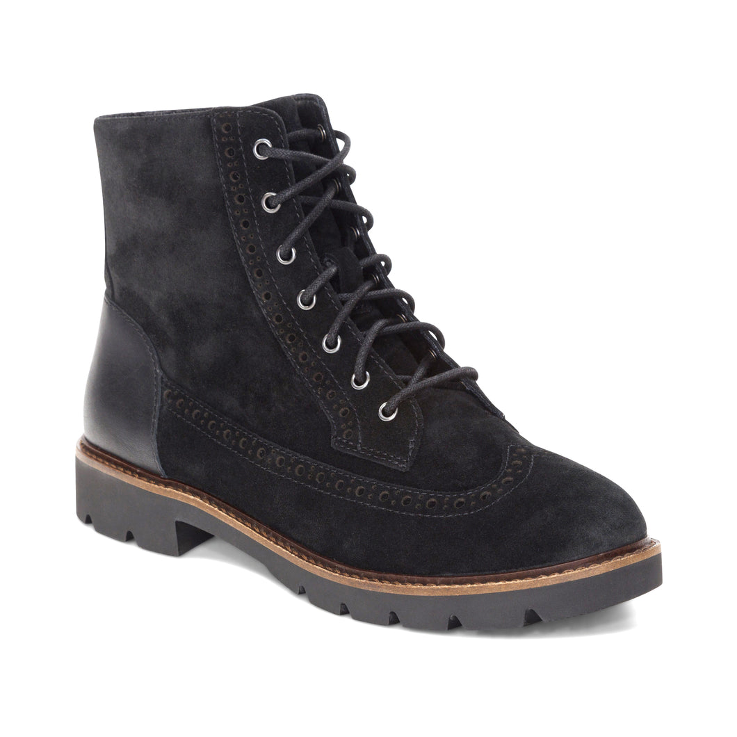 Margot Black Lace-up Boot