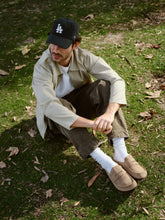 Load image into Gallery viewer, Naples Wrapped Men's Taupe Suede Leather
