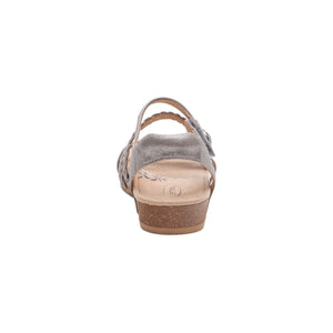 Jillian Brushed Silver Sandal