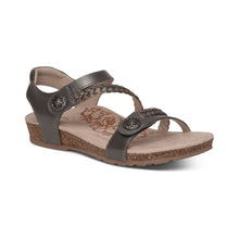 Load image into Gallery viewer, Jillian Gunmetal Sandal