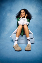 Load image into Gallery viewer, Naples Wrapped Women's Taupe Suede Leather