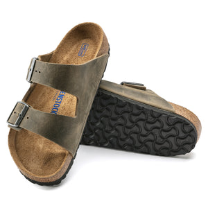 Arizona Men's Soft Footbed Faded Khaki Oiled Leather