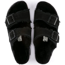 Load image into Gallery viewer, Arizona Black Shearling Suede Leather