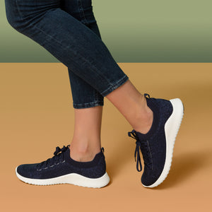 CARLY NAVY LACE-UP
