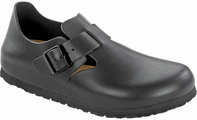 London Soft Footbed Black Leather