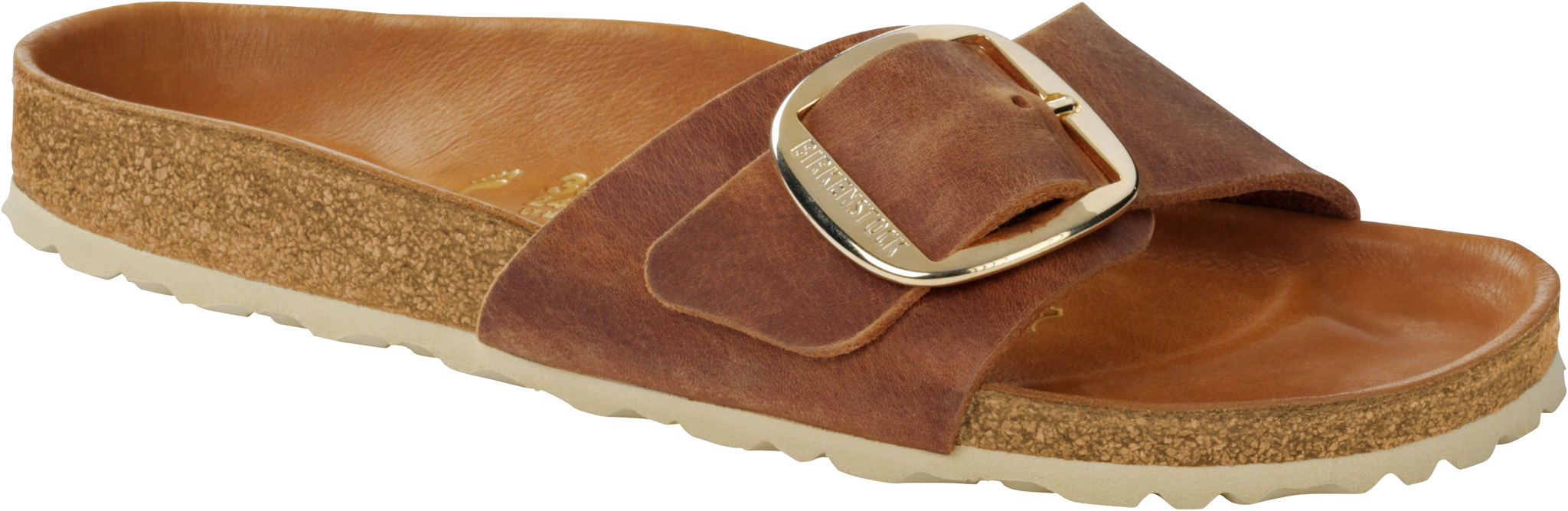madrid big buckle tobacco brown Q Shoes loafers without heel on mule sandals are crafted from smooth leather and finished with a sleek buckle fastening for a secure Oiled Leather Birkenstock Madrid Size